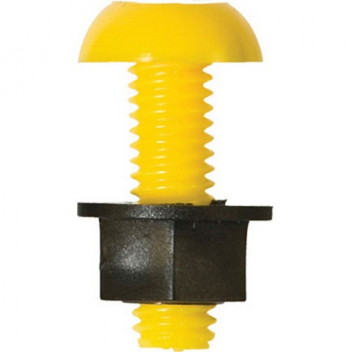 Pearl Automotive PWN085 Number Plate Screw & Nut - Yellow