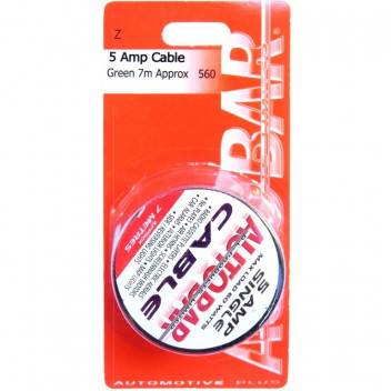 Autobar 5 Amp Cable 7 Metre Green