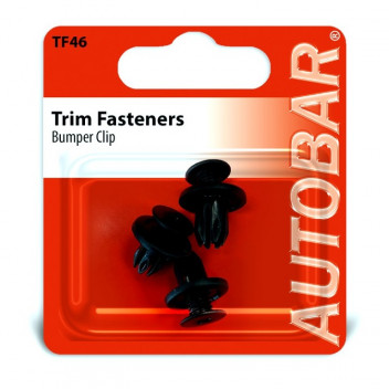 Autobar Bumper Clip Black ? Toyota/Honda/Mazda/Nissan Pack o