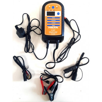 Hilta HILT9608 Smart Battery Charger - 8A 6V/2A & 12V Intell