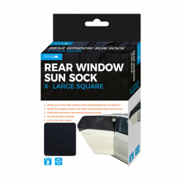 Simply Auto SUN13 X-Large Square Sun Sock (Pack of 2) - Extr