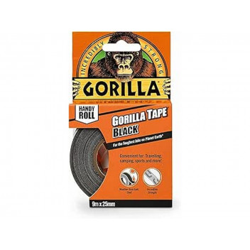 Gorilla 3044401 Black Gorilla Tape Handy Roll 25mm x 9m - To