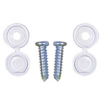 Pearl Automotive PWN100 Number Plate Fittings - White