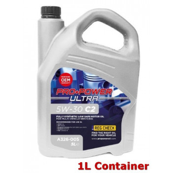 5W-30 C2 Fully Synthetic Low SAPS Engine Oil 1L