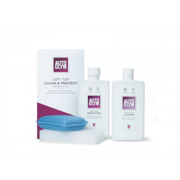 Autoglym Soft Top Clean and Protect Kit Two Step Fabric Hood