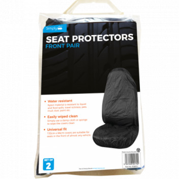 Simply Auto RSBP01 Black Seat Cover Pair