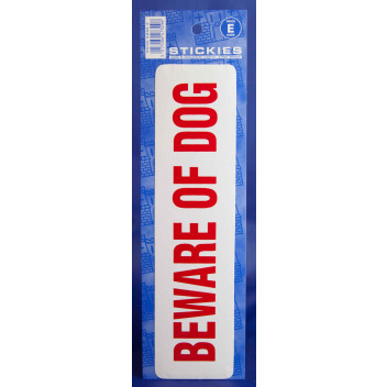 Beware Of Dog Sticker