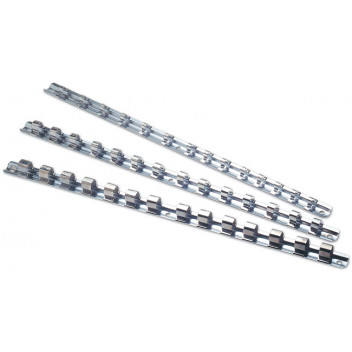 Laser Tools 0090 Socket Rails 1/4 3/8 1/2 - Pack of 3