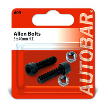 Autobar Allen Bolts 8mm x 40mm Pack of 2