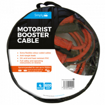 Simply Auto SM600 Booster Cables 600Amp - Professional 40mm