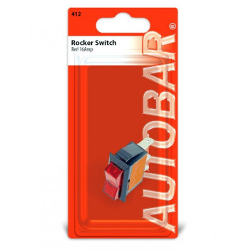 Autobar Rocker Switch Red