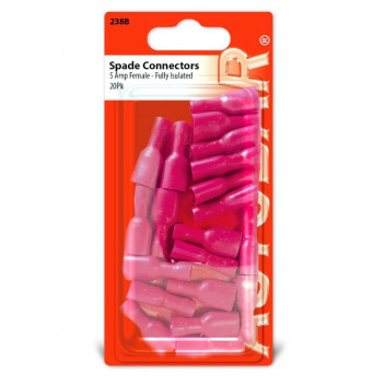 Autobar Female Spades 5 Amp Pack of 20