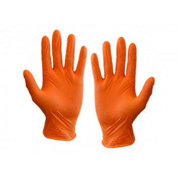 Saville NG602FXL Comfit Orange Microtex Nitrile Gloves XL -