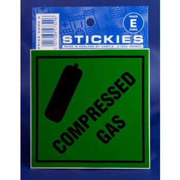 Compressed Gas Sticker