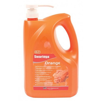 DEB SOR4LMP Swarfega Orange Hand Cleaner with Pump 4L