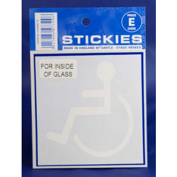 Blue Disabled Sticker