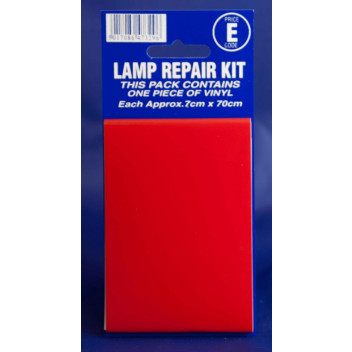 Lamp Repair Red Sticker