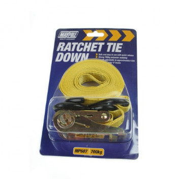 Maypole MP607 4.5m Ratchet Strap ? Heavy Duty Cargo Tie Down