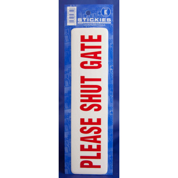 Please Shut Gate Sticker