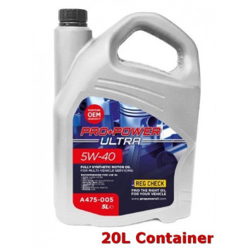 5W-40 Fully Synthetic Engine Oil 20L