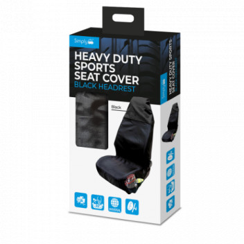 Simply Auto SHDSC05 Heavy Duty Black Seat Covers