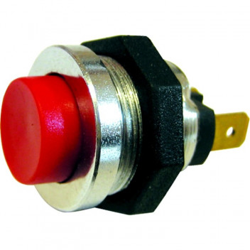 Autobar Red Push Button Momentary Switch 22mm