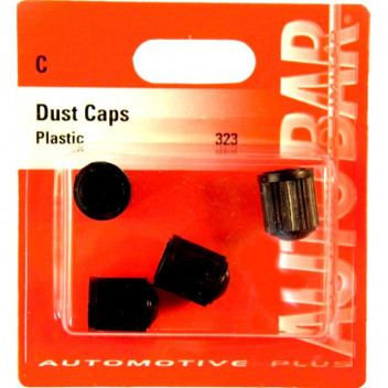 Autobar Dust Caps Plastic Pack of 4