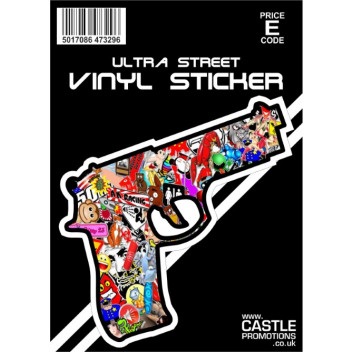 Stickerbomb Pistol Sticker