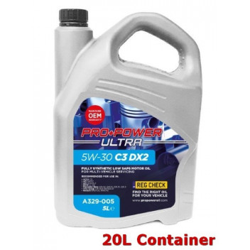 5W-30 C3 DX2 Fully Synthetic Low SAPS Engine Oil 20L