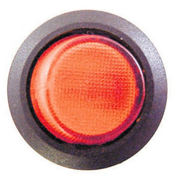 Pearl Automotive PWN562 Mini Round Illuminated Switch - Red