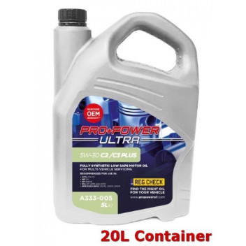 5W-30 C2 / C3 Plus Fully Synthetic Low SAPS Engine Oil 20L