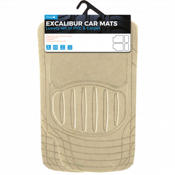 Simply Auto MR401 Excalibur Beige PVC Car Mat