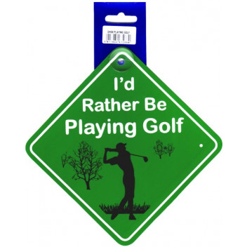 Id Rather Be Playing Golf Sticker