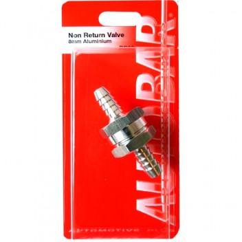 Autobar Straight Aluminium Non?Return Valve 8mm