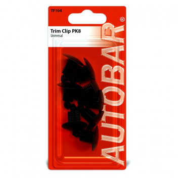 Autobar Universal Trim Clip Pack of 8