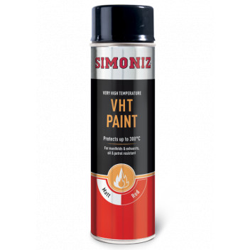 Simoniz SIMVHT23D Matt Red VHT Spray Paint 500ml - High Temp
