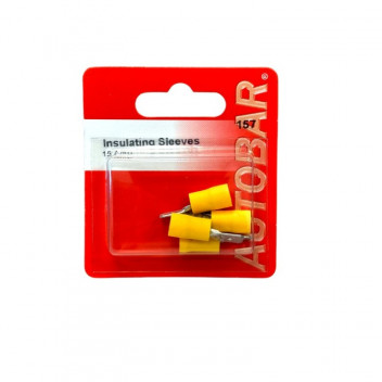 Autobar Male Tab Yellow 6.3mm Pack of 4