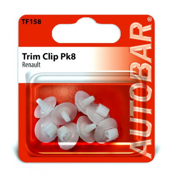 Autobar Renault Trim Clip Pack of 8