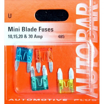 Autobar Assorted Mini Blade Fuses Pack of 4