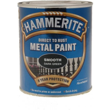 Hammerite 5092825 Smooth Dark Green 750ml - Smooth Finish An