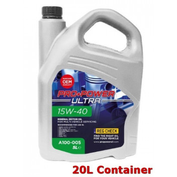 15W-40 High Performance Mineral Engine Oil 20L