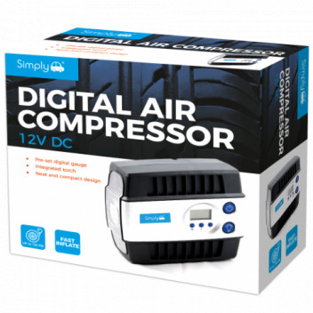 Simply Auto DAC02 Digital Air Compressor - 12V Automatic Tyr