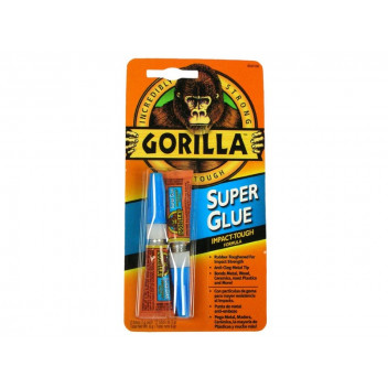 Gorilla 4044101 Super Glue 3g Twin Pack - Fast-Setting High