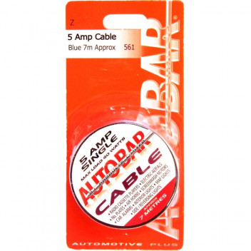 Autobar 5 Amp Cable 7 Metre Blue