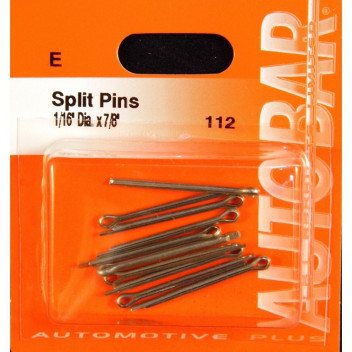 Autobar Split Pins 1/16 x 7/8 Pack of 12