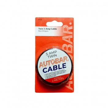 Autobar 5 Amp Twin Cable 2 Metre
