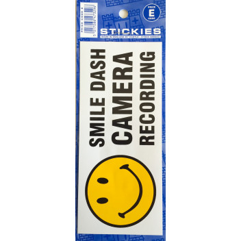 Smile Dash Camera Recording Sticker