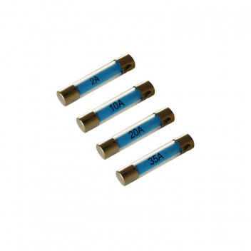 Autobar Glass Fuses 10/15/25/35 Amp Pack of 4
