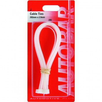 Autobar Cable Ties 200mm x 2.5mm Pack of 8
