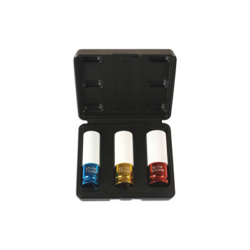 Laser Tools 6294 3 Piece Alloy Wheel Nut Sockets 1/2D